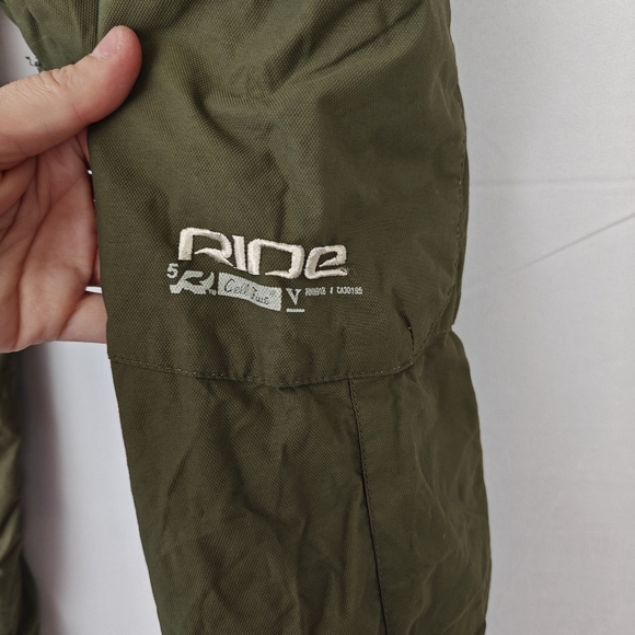 RIDE Men's Snowboard Snow Pants Size XS in Hunter Green - Picture 13 of 13